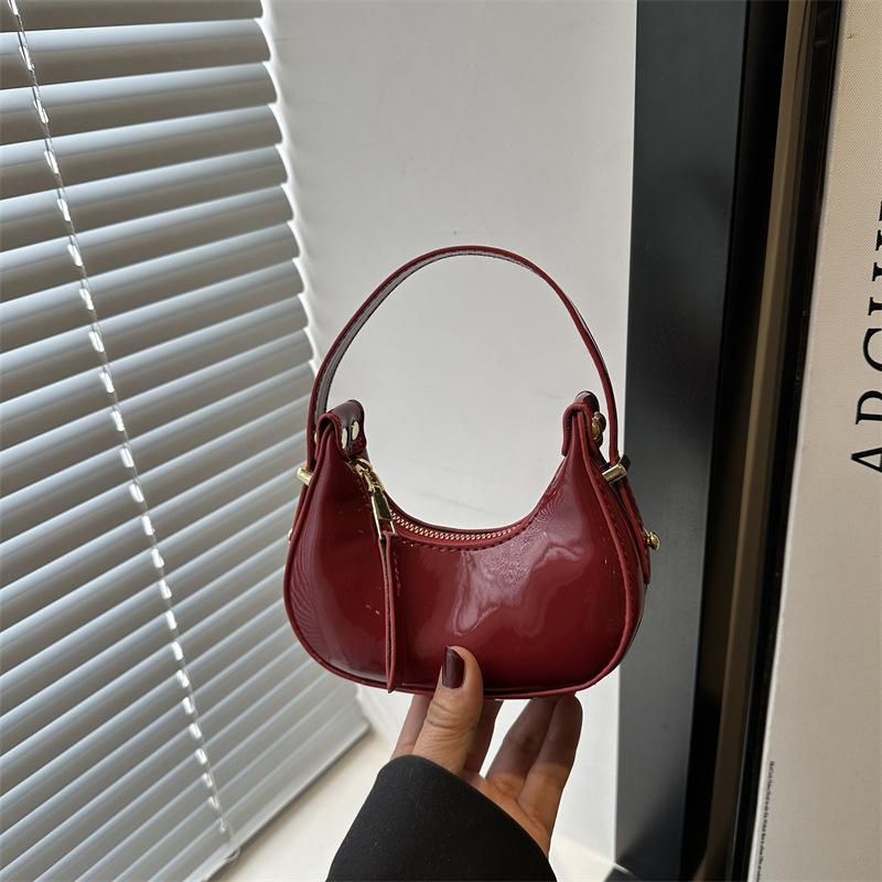 Мини-сумка лето новая популярная маленькая изысканная сумочка однотонная помада кошелек для мелочи аксессуары красный