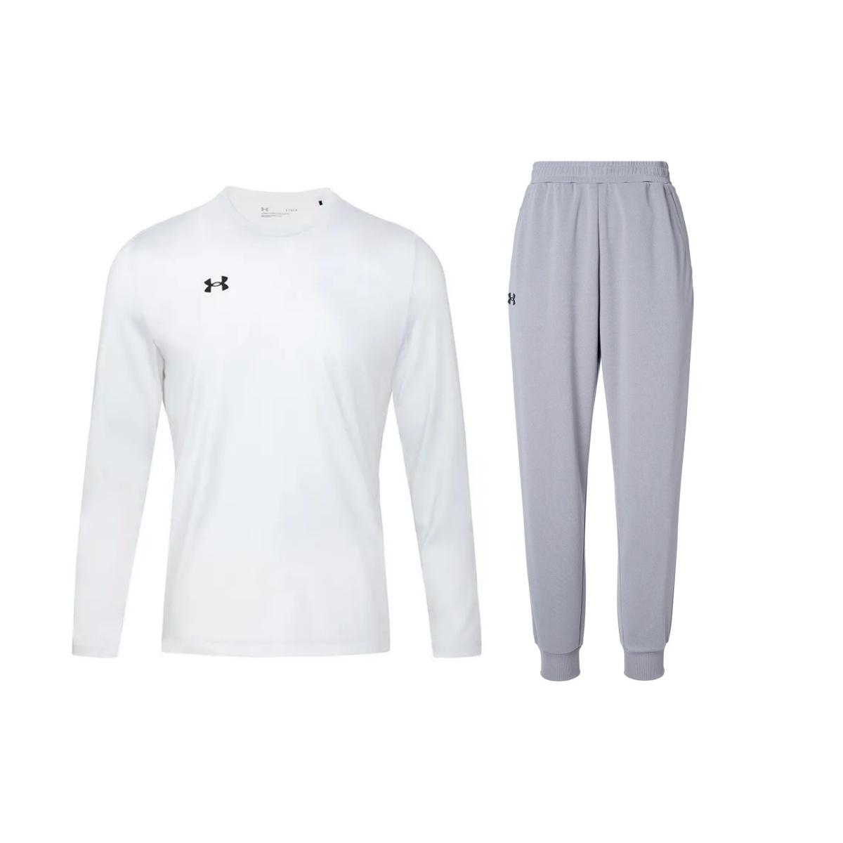 Under Armour Solid Color Round Neck Long Sleeve Top And Cuffed Mid Waist Long Pants Casual Sports Set Men sets 22600307-100+23600704-014 XXL
Under Armour Solid Color Round Neck Long Sleeve Top And Cuffed Mid Waist Long Pants Casual Sports Set Men sets 22600307-100+23600704-014 XXL