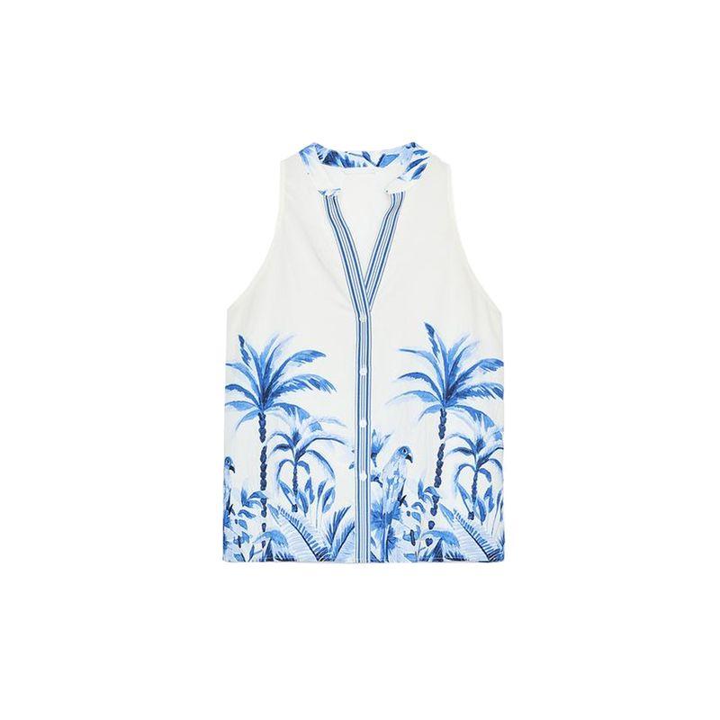 Vacation Style Printed V-neck Sleeveless Blouse 2298090 Tropical Print Midi Dress 2298091 Nude Tops L
Vacation Style Printed V-neck Sleeveless Blouse 2298090 Tropical Print Midi Dress 2298091 Nude Tops L