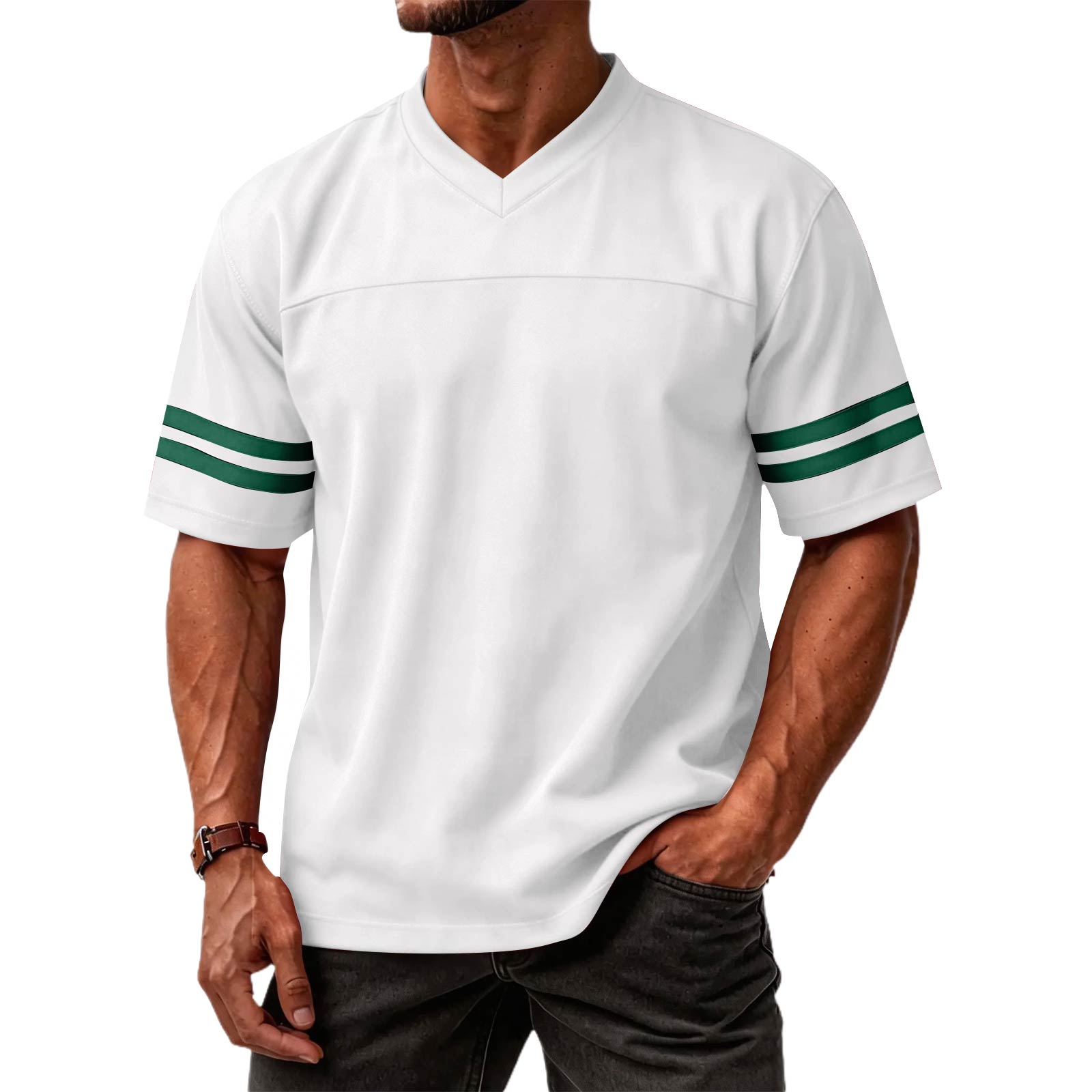 Men s Casual Classic Color-Block V-Neck Lightweight Breathable Short-Sleeve Top XS білий
Men s Casual Classic Color-Block V-Neck Lightweight Breathable Short-Sleeve Top XS білий