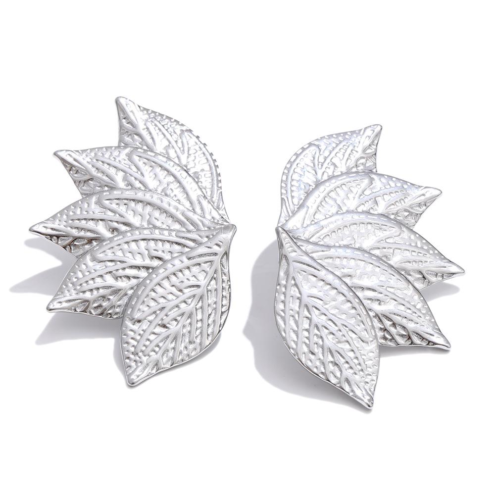 Yhpup Stainless Steel Metal Leaf Stud Earrings for Women Tarnish Resistant Vintage Fashion Plant Jewelry Waterproof Wholesale
Yhpup Stainless Steel Metal Leaf Stud Earrings for Women Tarnish Resistant Vintage Fashion Plant Jewelry Waterproof Wholesale