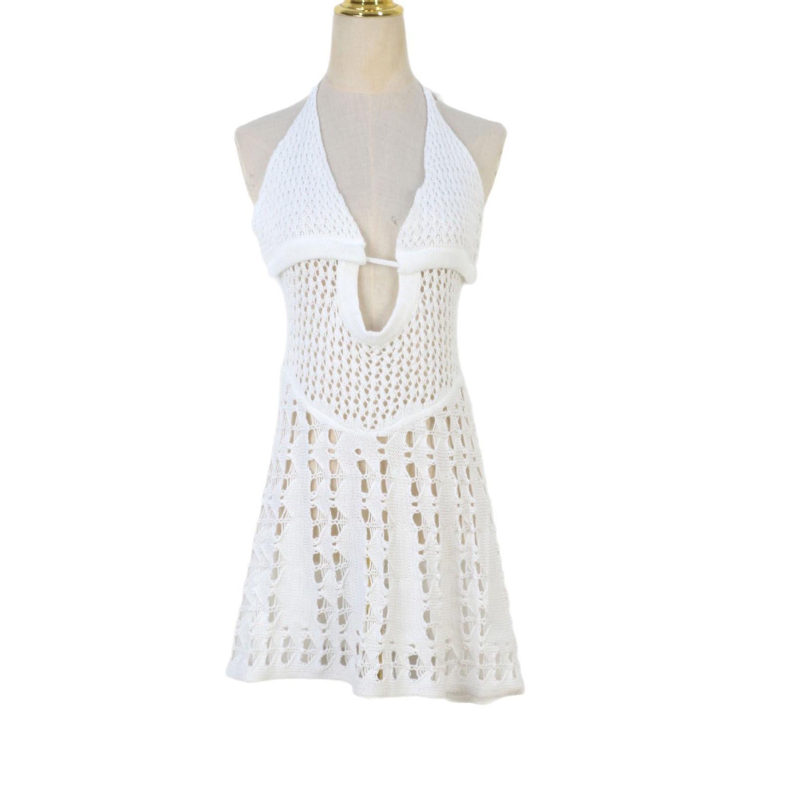 European & American Summer Beach Dress - Sexy Hollowed-Out Solid Color Knitted Vacation Short Dress for Women M
European & American Summer Beach Dress - Sexy Hollowed-Out Solid Color Knitted Vacation Short Dress for Women M