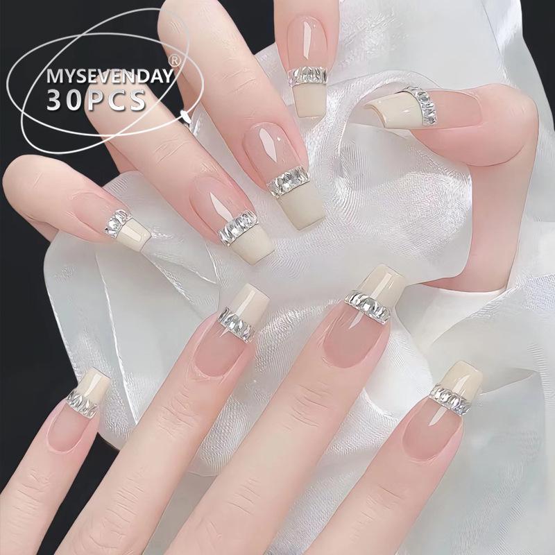 High-End Glitter French Cat Eye Nail Art Tips - Removable, Handmade Fake Nails with Queen Vibe Glue Type
High-End Glitter French Cat Eye Nail Art Tips - Removable, Handmade Fake Nails with Queen Vibe Glue Type