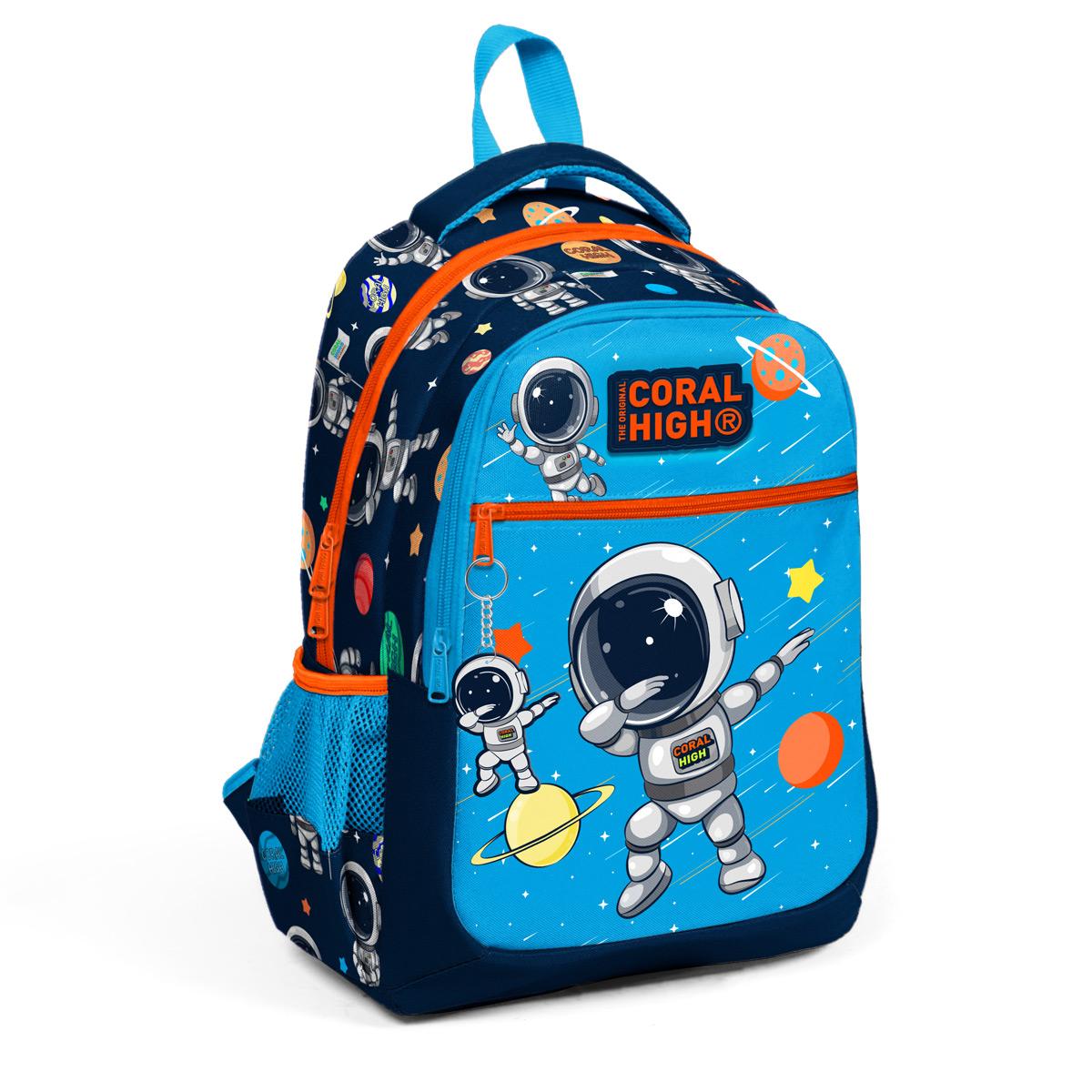 Школьный рюкзак с тремя отделениями Coral High Kids, темно-синий с рисунком астронавта 23486
Школьный рюкзак с тремя отделениями Coral High Kids, темно-синий с рисунком астронавта 23486