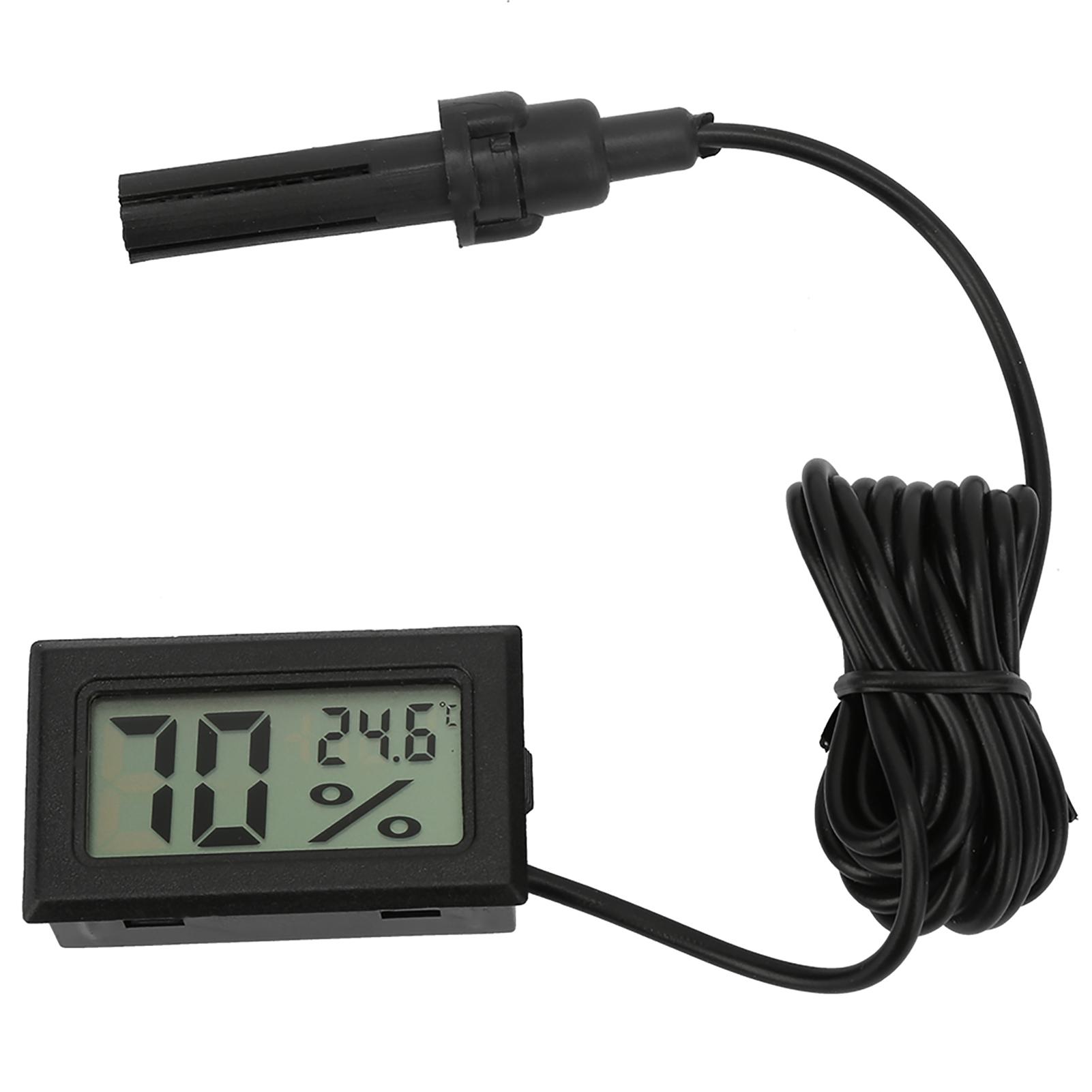 Square Digital Temperature Humidity Thermometer Hygrometer with Probe 1.5m Line(Black) чёрный
Square Digital Temperature Humidity Thermometer Hygrometer with Probe 1.5m Line(Black) чёрный