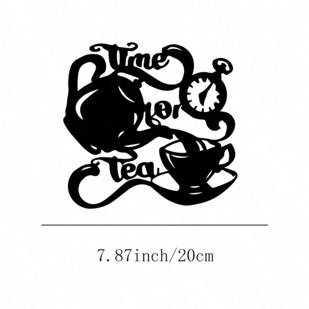 Metal Wall Art Tea Time Decor, Elegant Teapot Cup Design, Handwritten Script, Classic Kitchen Living Room Office Gift, Durable Metal Hanging Ornament 20x19
Metal Wall Art Tea Time Decor, Elegant Teapot Cup Design, Handwritten Script, Classic Kitchen Living Room Office Gift, Durable Metal Hanging Ornament 20x19