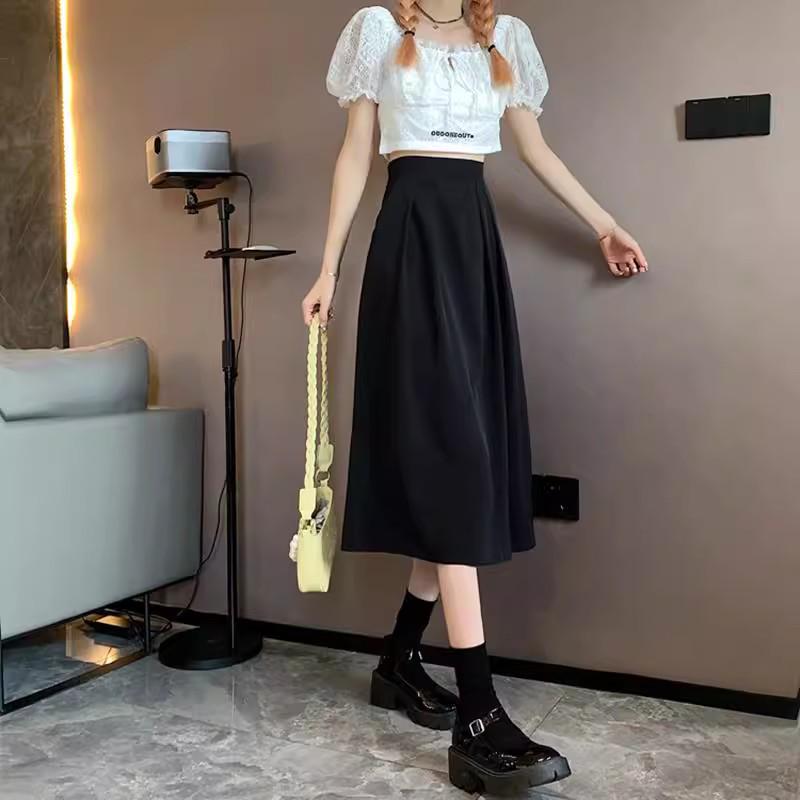 Summer 2024 High-Waisted Pleated Black Midi Skirt for Petite Women L (suggested weight 105-118 lbs)
Summer 2024 High-Waisted Pleated Black Midi Skirt for Petite Women L (suggested weight 105-118 lbs)