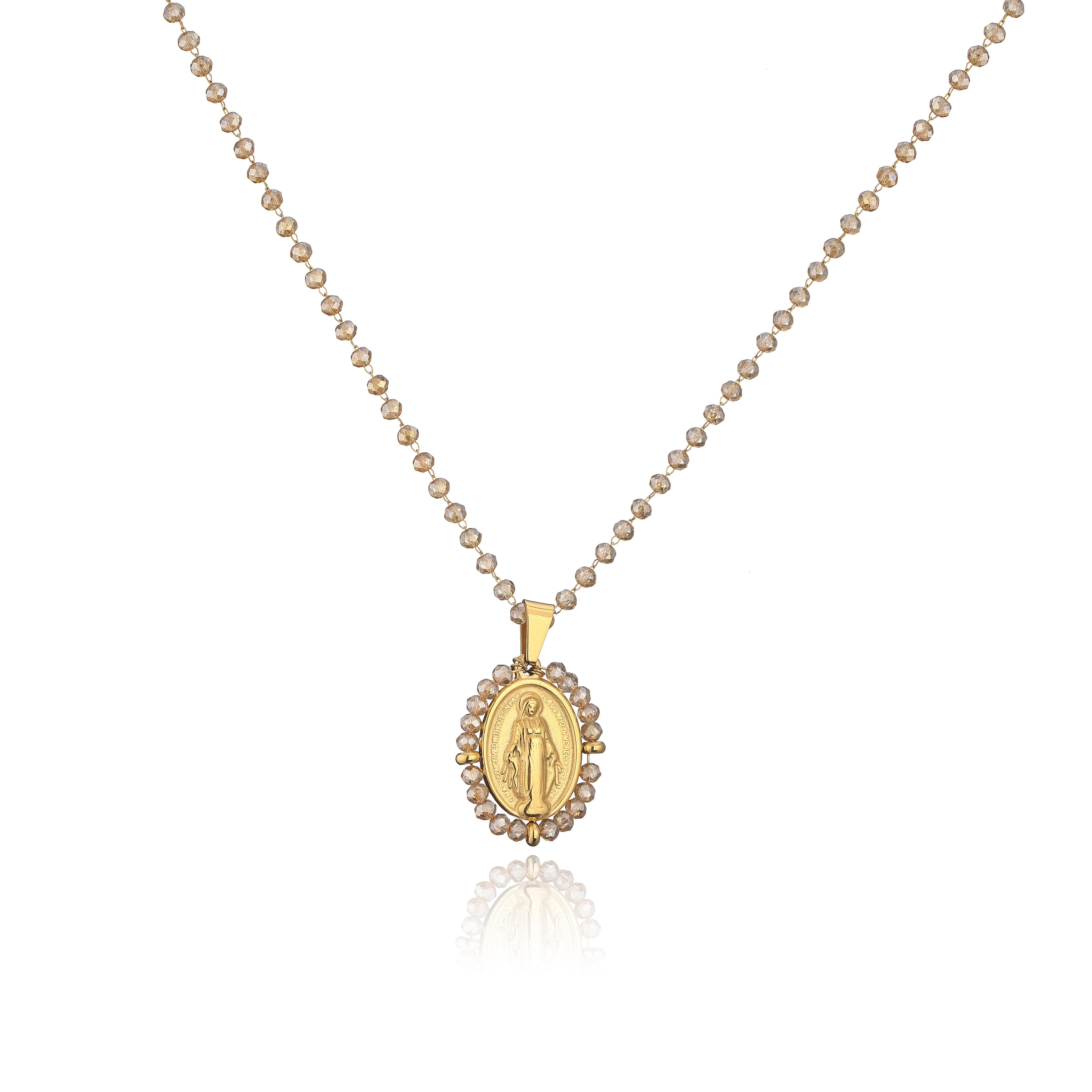 HECHENG,Pearl Christ Cross Pendant Necklace,Multi Stone Bead Stainless steel Virgiin Mary Zircon,Wholesale Necklace 50cm
HECHENG,Pearl Christ Cross Pendant Necklace,Multi Stone Bead Stainless steel Virgiin Mary Zircon,Wholesale Necklace 50cm
