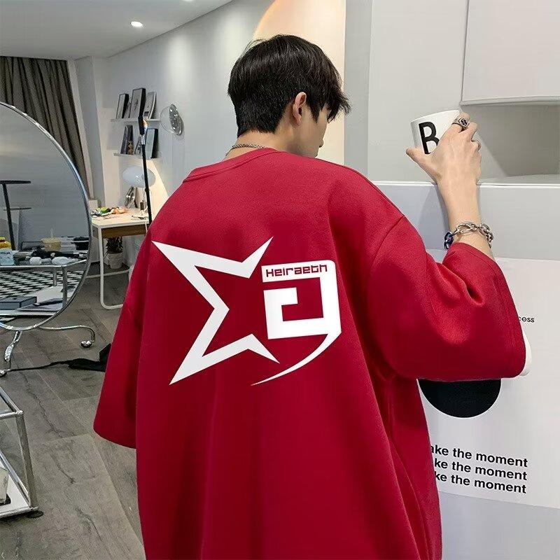 Футболка с коротким рукавом мужская модная брендовая летняя свободная с рукавом пять четвертей модная в стиле минимализма с принтом 3XL вино красного
Футболка с коротким рукавом мужская модная брендовая летняя свободная с рукавом пять четвертей модная в стиле минимализма с принтом 3XL вино красного