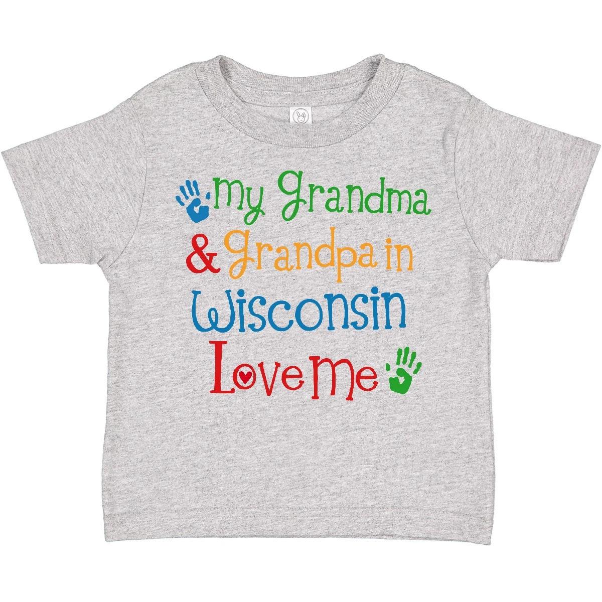 Inktastic Wisconsin Grandma Loves Me Toddler kids boys T-Shirt State Places Boys Girls Kid 150
Inktastic Wisconsin Grandma Loves Me Toddler kids boys T-Shirt State Places Boys Girls Kid 150