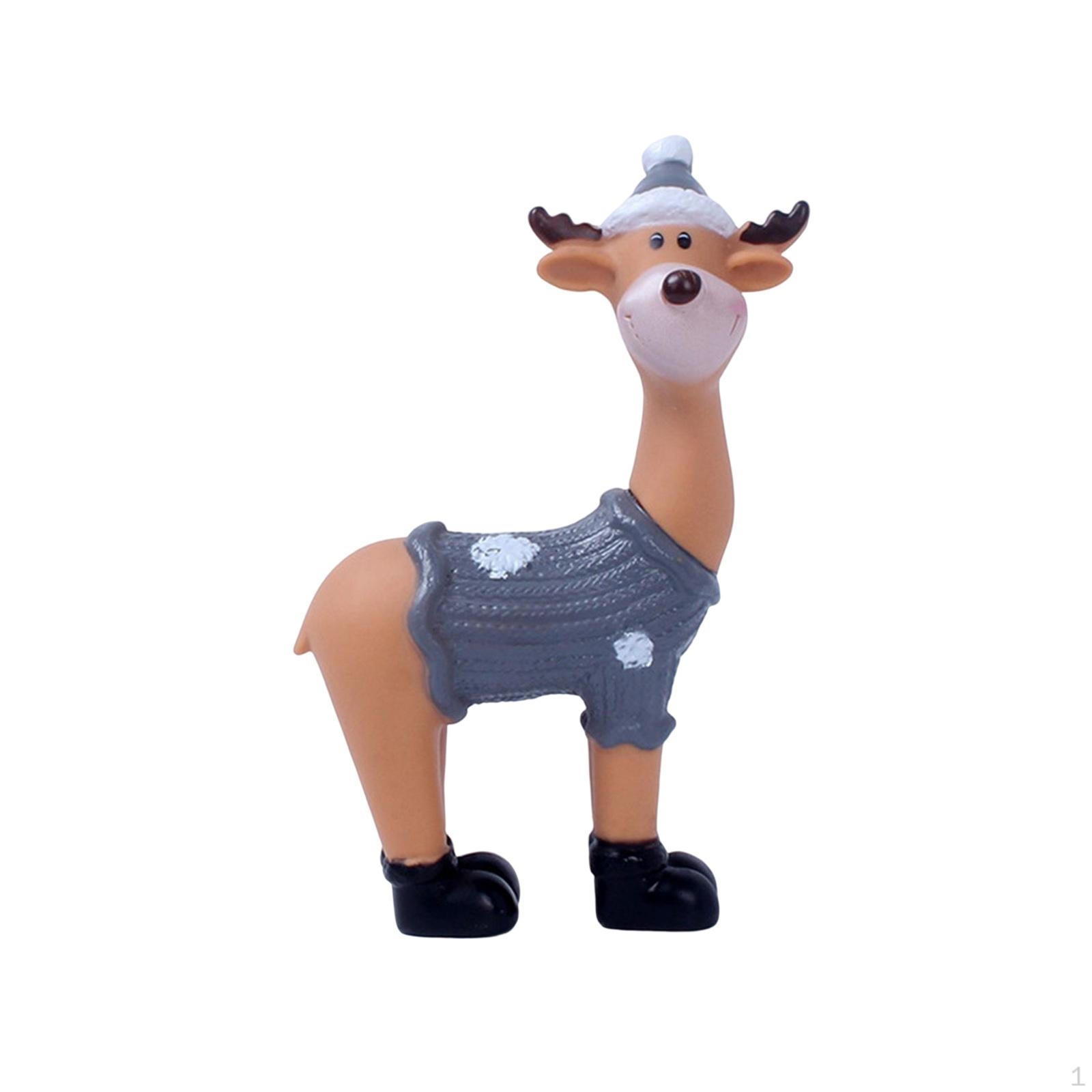 Creative Deer Statue, Collectable Craft Ornament Sculpture Decorative Elk for Countertop сірий колір
Creative Deer Statue, Collectable Craft Ornament Sculpture Decorative Elk for Countertop сірий колір