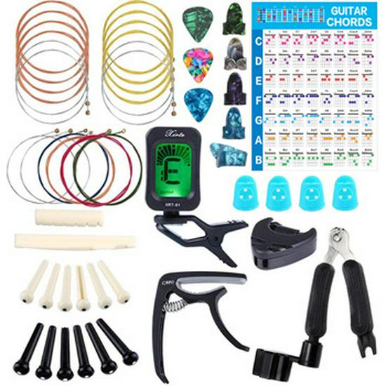 Complete Acoustic Guitar Accessories Set: Strings, Picks, Tuners, Capos, and More
Complete Acoustic Guitar Accessories Set: Strings, Picks, Tuners, Capos, and More