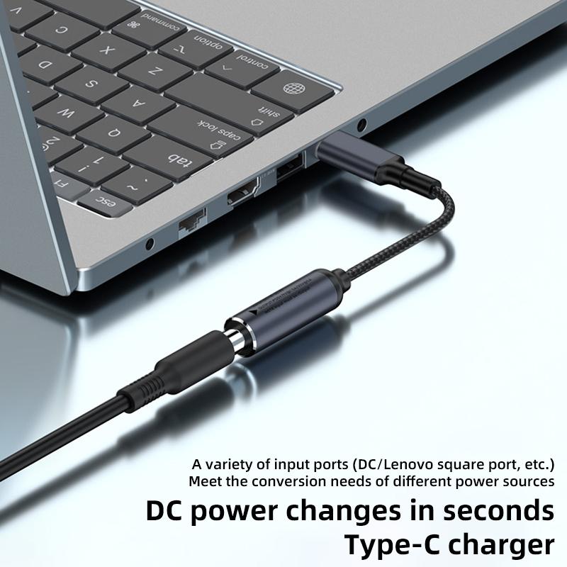 DC 4.5x0.6mm to Type-C Male Laptop Charging Cable PD 100W Charging Adapter Replacement As Shown A
DC 4.5x0.6mm to Type-C Male Laptop Charging Cable PD 100W Charging Adapter Replacement As Shown A