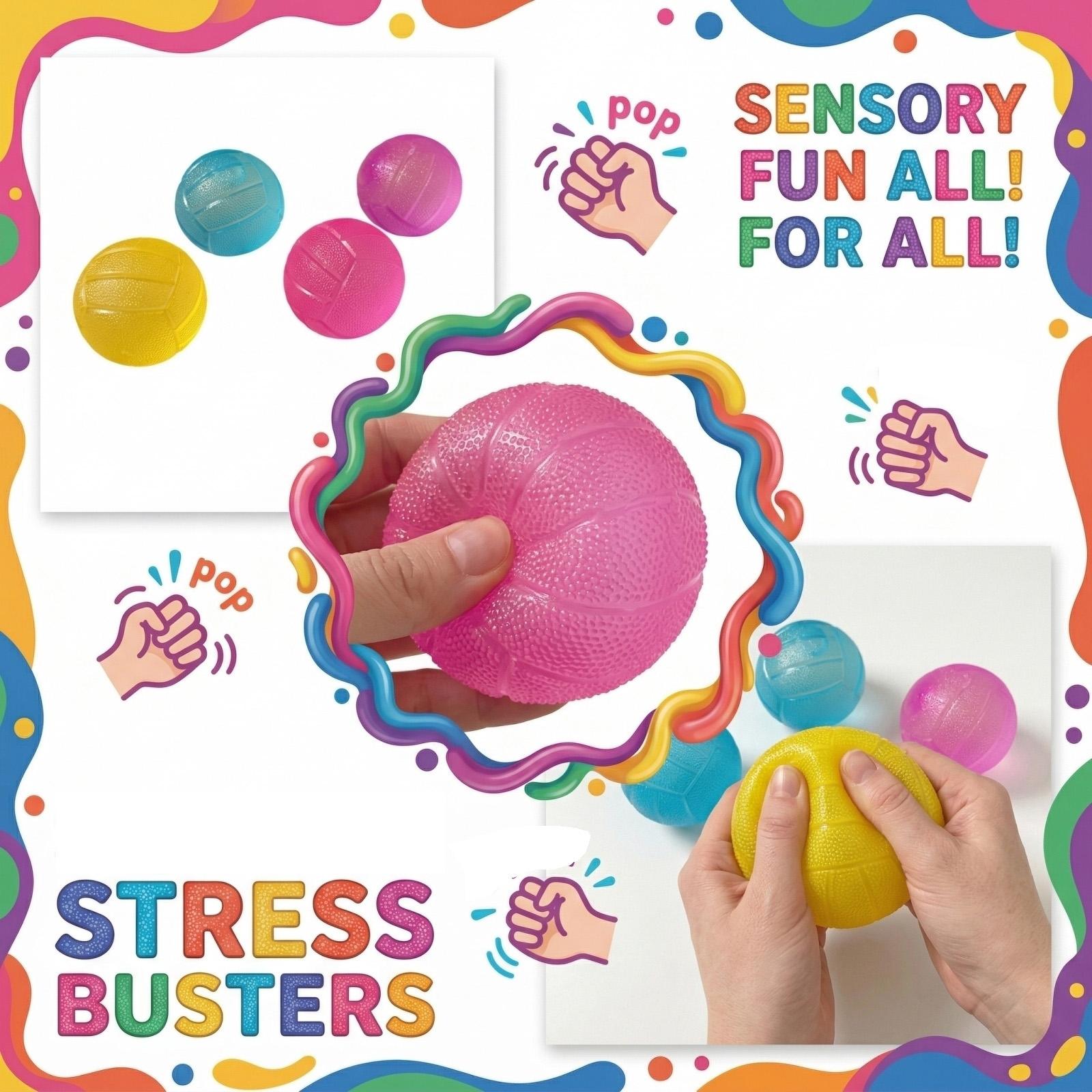 Random Color Translucent Toy, Soft TPU Volleyball Shaped Stress Ball For Kids And Adults, Stress Relief And Desk Decor One Size
Random Color Translucent Toy, Soft TPU Volleyball Shaped Stress Ball For Kids And Adults, Stress Relief And Desk Decor One Size