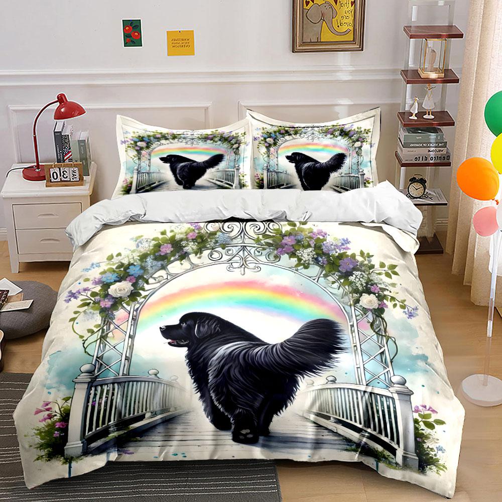 Rainbow, dog, flowers, bridge. Bedding sets Duvet cover sets Duvet covers Pillowcases(1 * Duvet Cover 2 * Pillowcases, without duvet insert) 135x200cm
Rainbow, dog, flowers, bridge. Bedding sets Duvet cover sets Duvet covers Pillowcases(1 * Duvet Cover 2 * Pillowcases, without duvet insert) 135x200cm