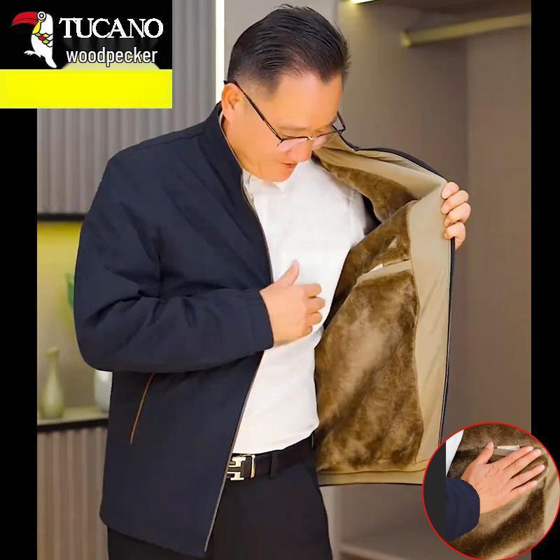 Woodpecker Men s Fleece-Lined Thick Coat - Autumn/Winter 2025 Casual Business Jacket for Middle-Aged and Elderly 195 fits 180–210 lbs
Woodpecker Men s Fleece-Lined Thick Coat - Autumn/Winter 2025 Casual Business Jacket for Middle-Aged and Elderly 195 fits 180–210 lbs