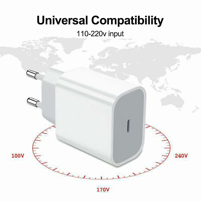 For iphonePD 20W USB Phone Charger Fast Charger for iPhone iPad Samsung OnePlus Wall Quick Charge Adapter TypeC Cable EU/US Plug EU Plug
For iphonePD 20W USB Phone Charger Fast Charger for iPhone iPad Samsung OnePlus Wall Quick Charge Adapter TypeC Cable EU/US Plug EU Plug