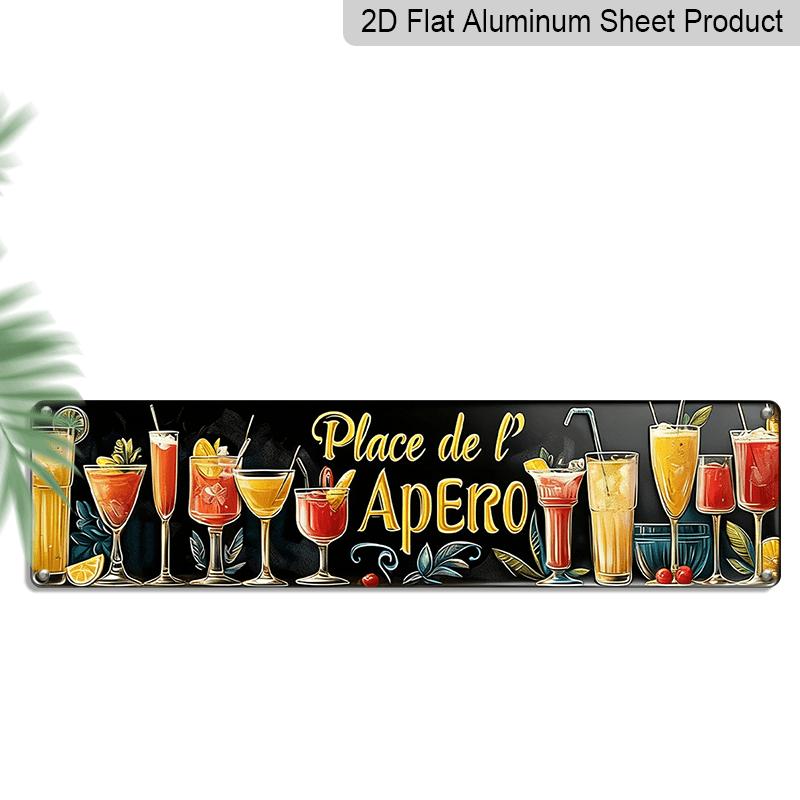 Retro Metal Sign Place De L Apero - Vintage Wall Decoration for Home, Bar, Café, | Colorful Cocktail Design, 10.16 X 40.64 Inches | Perfect for 40cm x 10cm
Retro Metal Sign Place De L Apero - Vintage Wall Decoration for Home, Bar, Café, | Colorful Cocktail Design, 10.16 X 40.64 Inches | Perfect for 40cm x 10cm