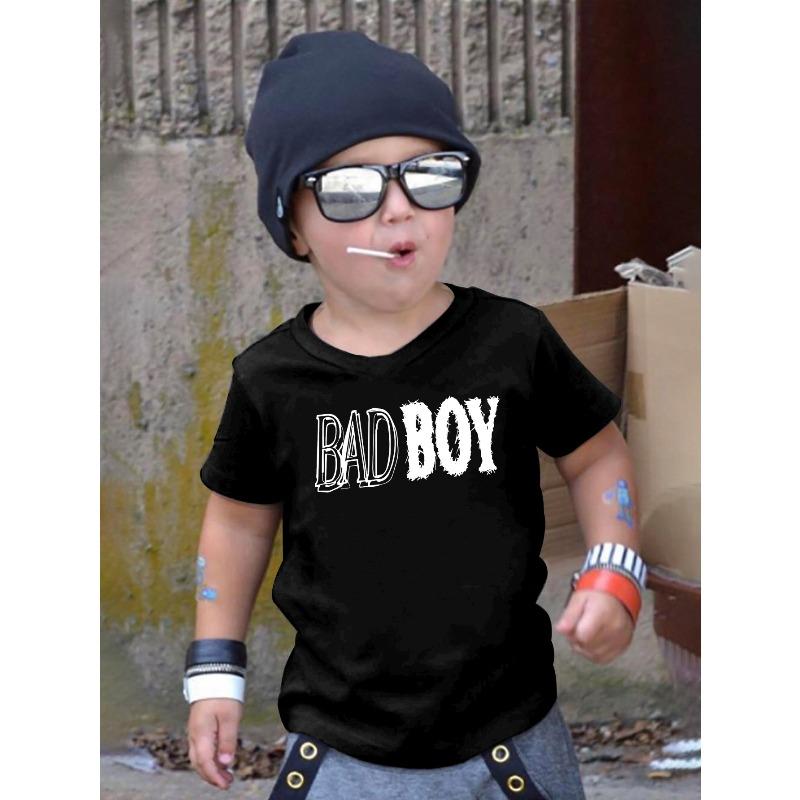 European Size Boys Round Neck Short Sleeved T Shirt with Unique English Print BADBOY 98cm чёрный
European Size Boys Round Neck Short Sleeved T Shirt with Unique English Print BADBOY 98cm чёрный
