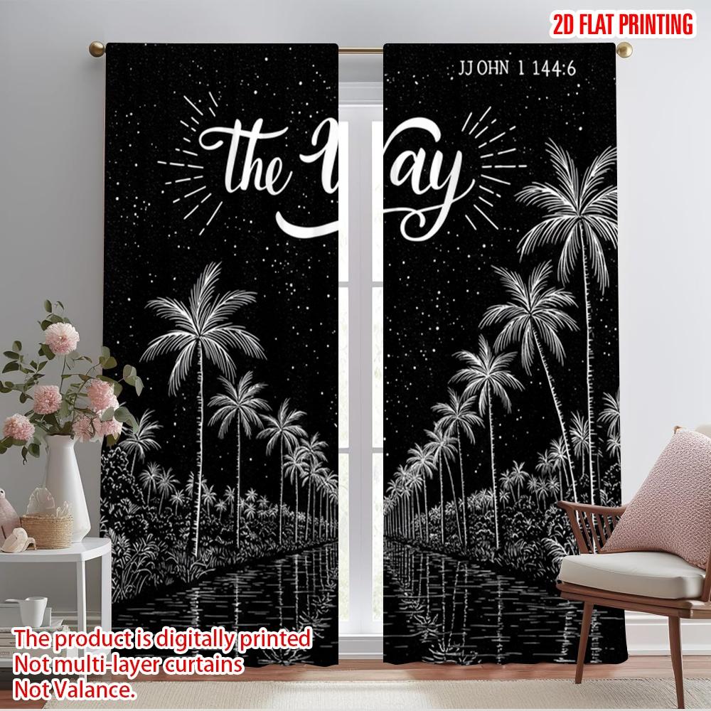 2pcs 2D flat printing Curtains The Way Palm Trees Journey Polyester Without Electricity Party Decorations Use for Indoor 52.50×116.00 CM 2pcs
2pcs 2D flat printing Curtains The Way Palm Trees Journey Polyester Without Electricity Party Decorations Use for Indoor 52.50×116.00 CM 2pcs