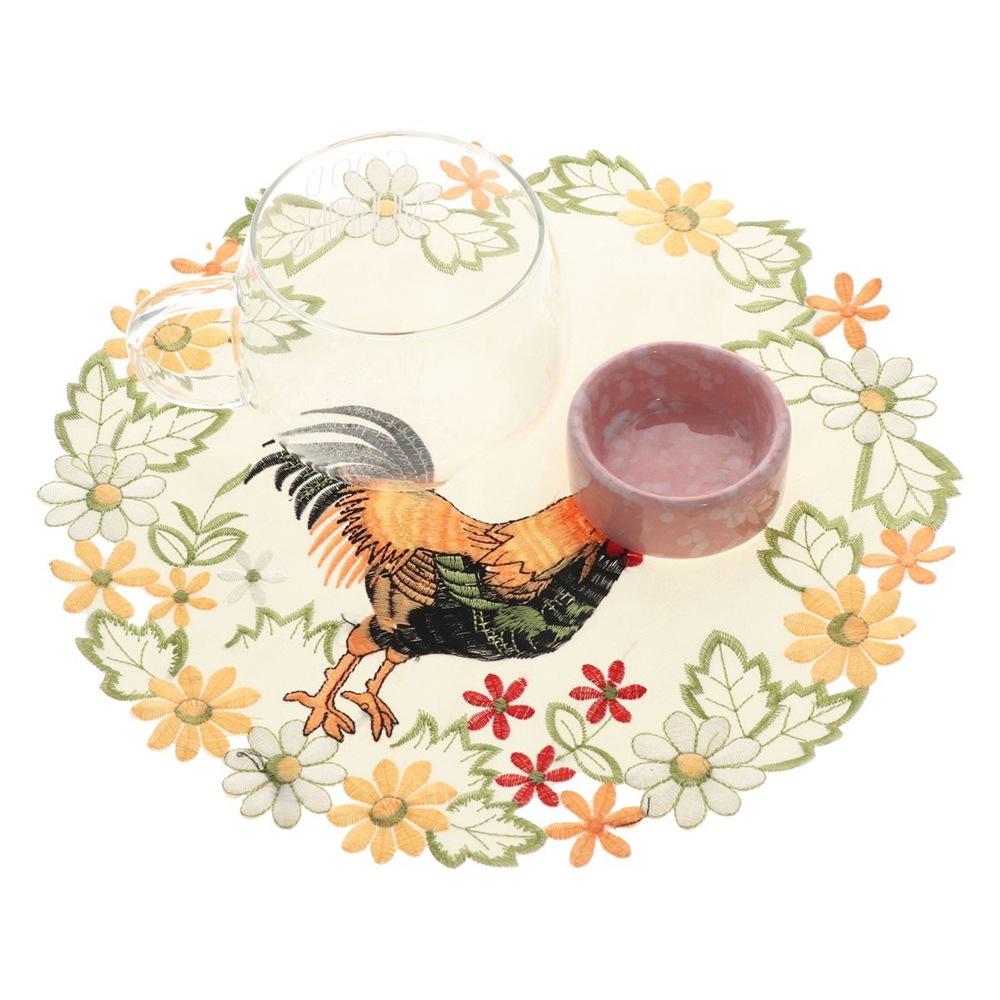 Embroidery Craft Easter Party decor Satin Fabric Home Decoration Cup Pad Doily Coaster Placemat Cock
Embroidery Craft Easter Party decor Satin Fabric Home Decoration Cup Pad Doily Coaster Placemat Cock