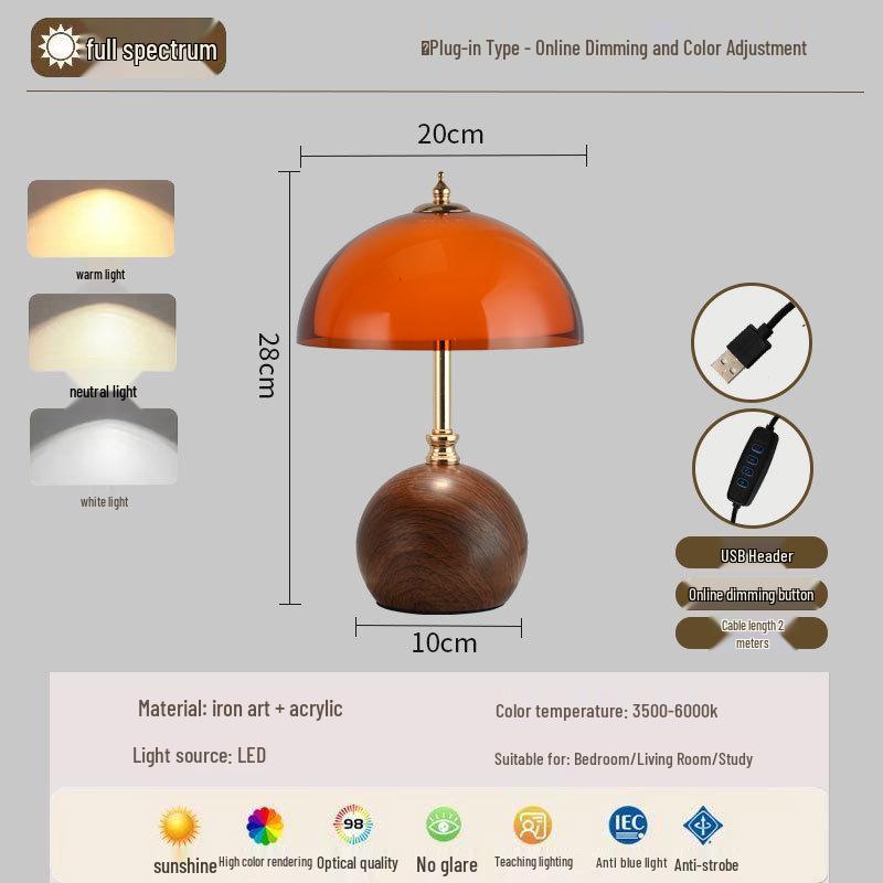 Retro Vintage Desk Lamp - Simple, Modern, High-End Atmosphere for Bedroom or Bedside Table
Retro Vintage Desk Lamp - Simple, Modern, High-End Atmosphere for Bedroom or Bedside Table