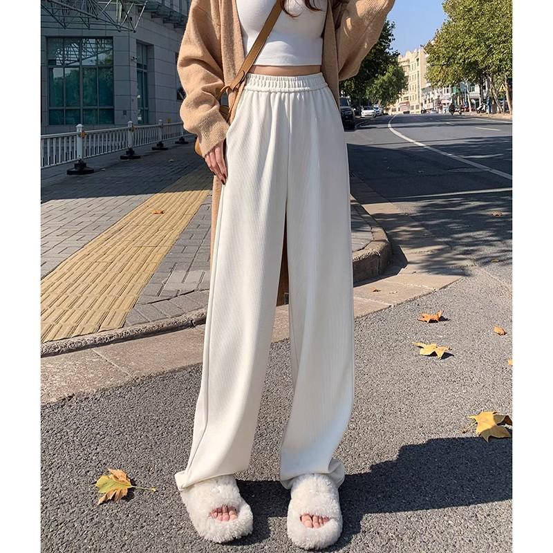 Women s High-Waisted Chenille Wide-Leg Corduroy Pants - Velvet, Floor-Length, White, Autumn/Winter L
Women s High-Waisted Chenille Wide-Leg Corduroy Pants - Velvet, Floor-Length, White, Autumn/Winter L