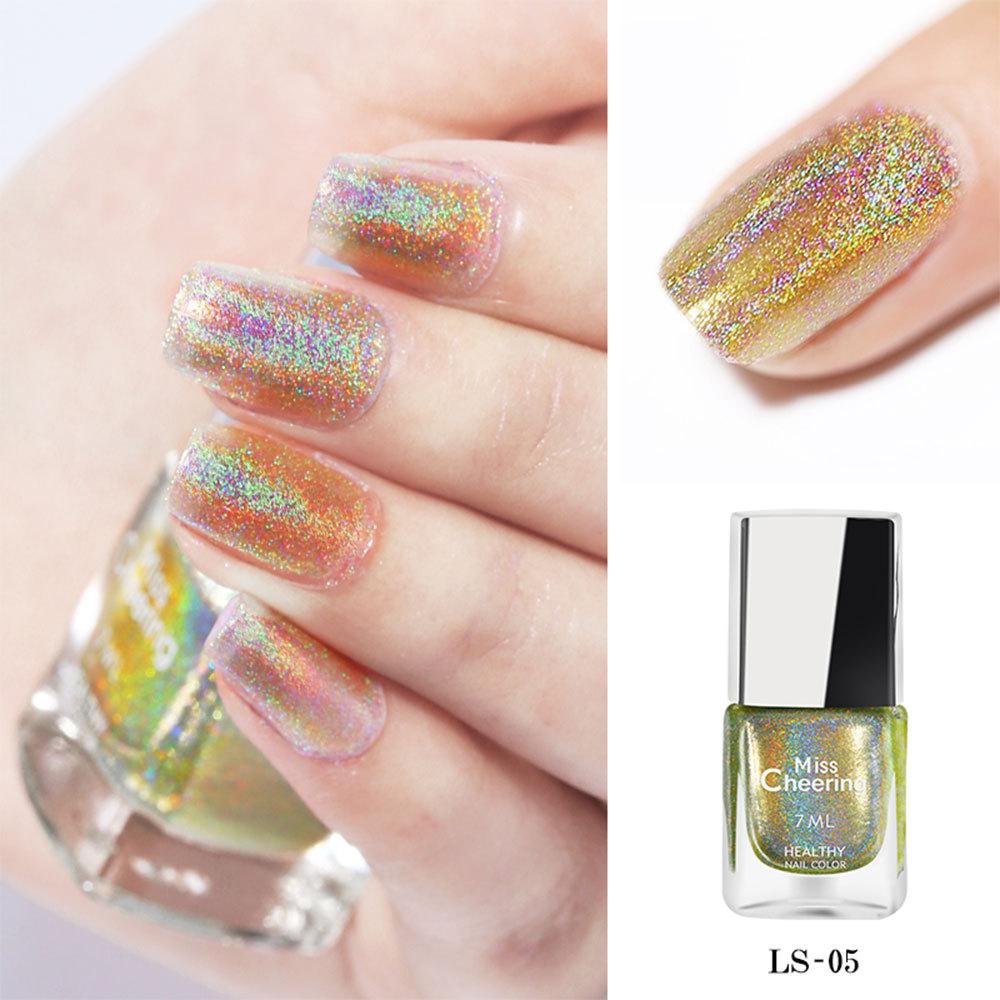 Новый лак для ногтей с лазерными блестками Красочный лазерный лак для ногтей LS05
Новый лак для ногтей с лазерными блестками Красочный лазерный лак для ногтей LS05