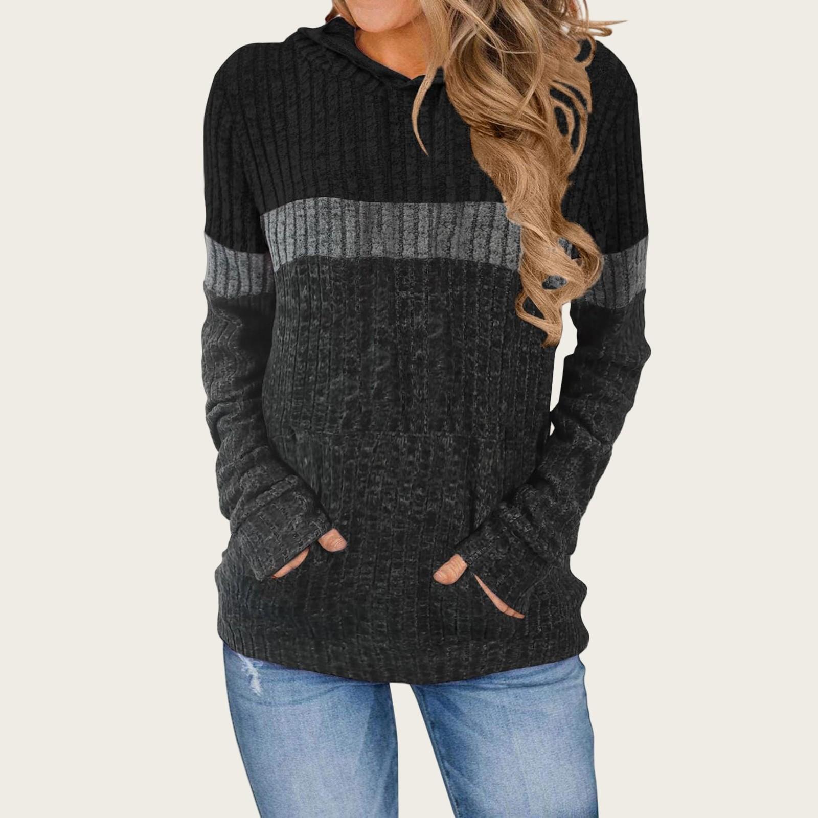 Худі для жінок Пуловер Сорочка з довгим рукавом Осінні светри Легка толстовка з кишенею Світшоти S чорний
Худі для жінок Пуловер Сорочка з довгим рукавом Осінні светри Легка толстовка з кишенею Світшоти S чорний