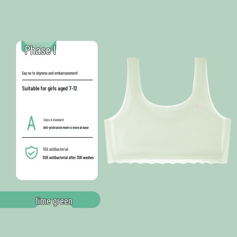 Breathable Training Vest for Elementary Girls: Anti-Bulge First Stage Teen Bra L (60-80 jin) светло-зеленый
Breathable Training Vest for Elementary Girls: Anti-Bulge First Stage Teen Bra L (60-80 jin) светло-зеленый