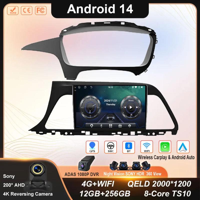 Car Radio Android For Hyundai Sonata 7 LF 2014 2015 2016 2017- 2020 Auto Stereo Multimedia Player GPS Navigation 4G Wifi No 2din
Car Radio Android For Hyundai Sonata 7 LF 2014 2015 2016 2017- 2020 Auto Stereo Multimedia Player GPS Navigation 4G Wifi No 2din