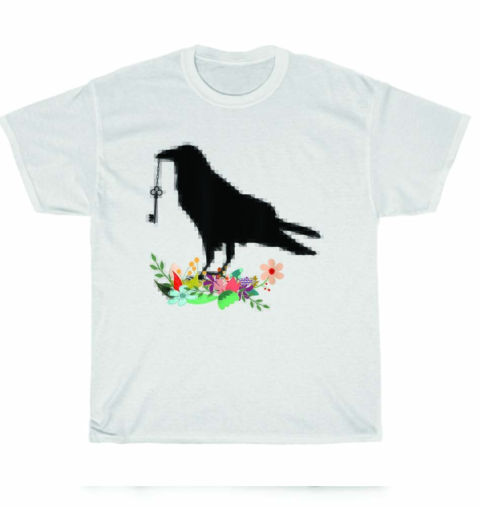 Crow Sits On Flower Blackbird With Key Raven Lover T-Shirt Unisex Funny Tee Gift 2XL
Crow Sits On Flower Blackbird With Key Raven Lover T-Shirt Unisex Funny Tee Gift 2XL