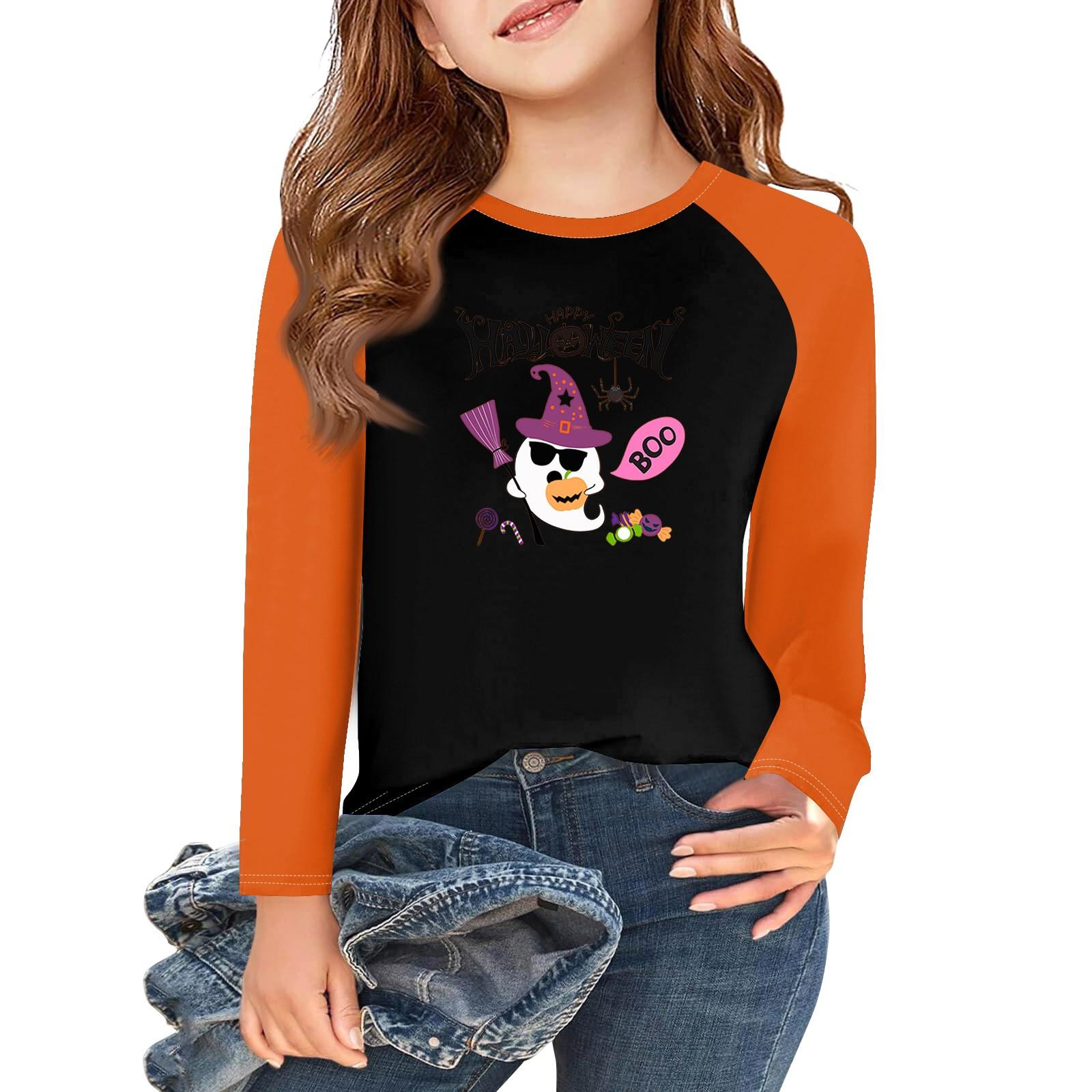 Girls Long Sleeve Halloween Day T Shirts Kids Fall Tops Crewneck Basic Tees 5-14Y 130
Girls Long Sleeve Halloween Day T Shirts Kids Fall Tops Crewneck Basic Tees 5-14Y 130