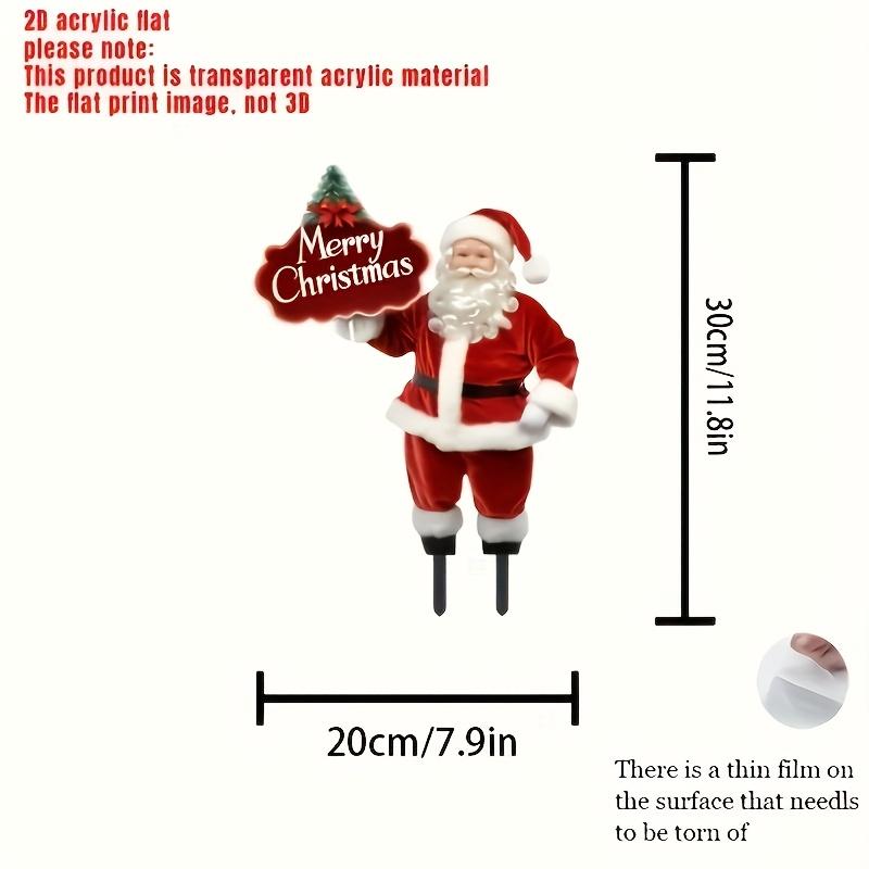 1Pcs Santa Claus Garden Indoor and Outdoor 2D Acrylic Merry Christmas Sign Decor Wear Plug in Christmas Garden Flags for Outside
1Pcs Santa Claus Garden Indoor and Outdoor 2D Acrylic Merry Christmas Sign Decor Wear Plug in Christmas Garden Flags for Outside