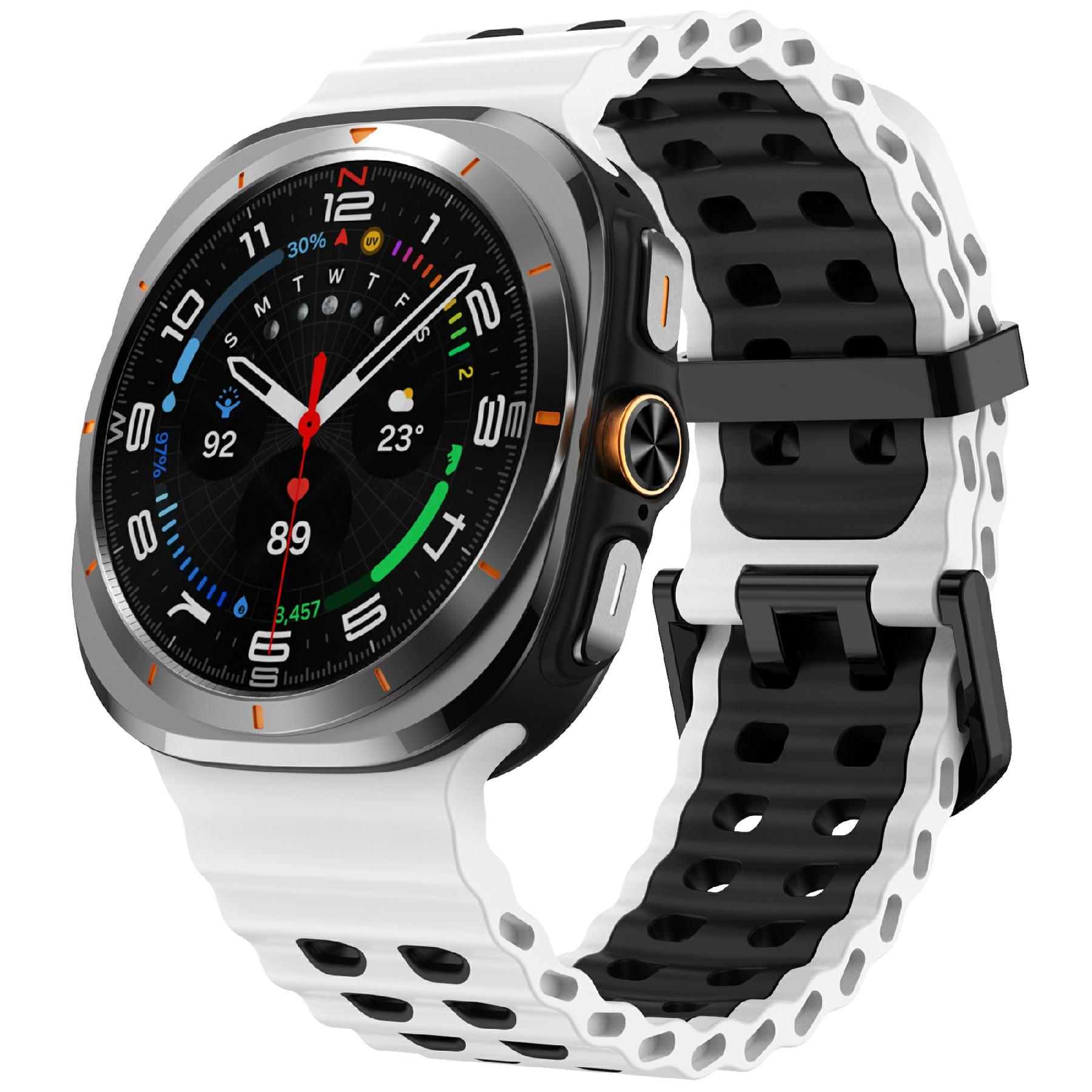 For Samsung Galaxy Watch Ultra 47mm Silicone Band Dual Color Replacement Watch Strap Grey+Orange
For Samsung Galaxy Watch Ultra 47mm Silicone Band Dual Color Replacement Watch Strap Grey+Orange