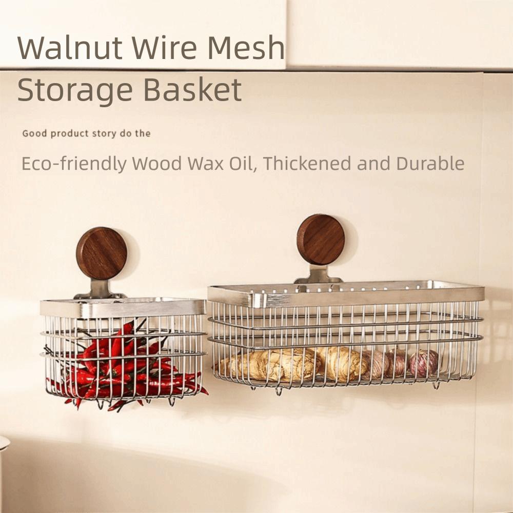 Walnut Kitchen Wall Hanging Rack Stainless Steel Hanging Onion Storage Box Home 1 Layer S
Walnut Kitchen Wall Hanging Rack Stainless Steel Hanging Onion Storage Box Home 1 Layer S