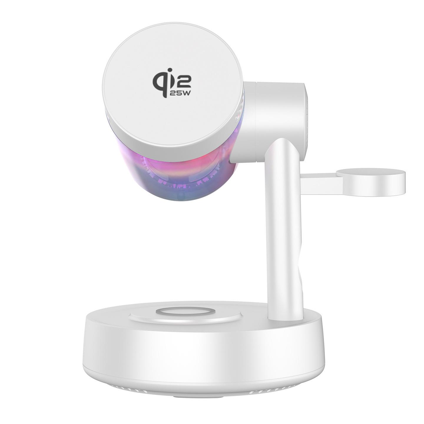 Qi2.2 Multifunctional Magnetic Wireless Charger & RGB Speaker for Mobile Phones & Watches (25W)
Qi2.2 Multifunctional Magnetic Wireless Charger & RGB Speaker for Mobile Phones & Watches (25W)