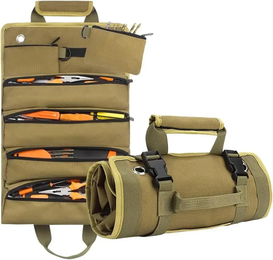 Canvas Professional Tool Bag Multifunctional Large Portable Capacity Toolbag Bag Rolled Waterproof Storage Bag Pliers Wrenc хаки
Canvas Professional Tool Bag Multifunctional Large Portable Capacity Toolbag Bag Rolled Waterproof Storage Bag Pliers Wrenc хаки