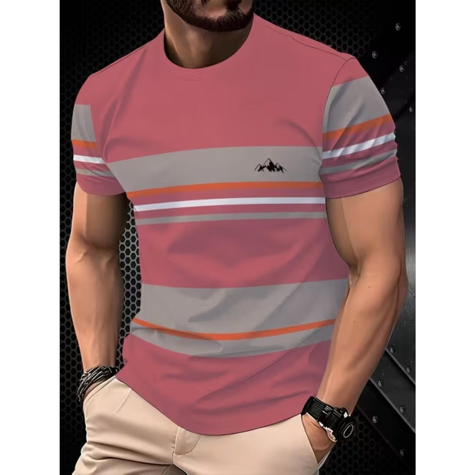 New Summer Men s Fashion T-shirt Personality Geometric Pattern Printed Men s T-shirt Top 8XL orchid, рожевий колір
New Summer Men s Fashion T-shirt Personality Geometric Pattern Printed Men s T-shirt Top 8XL orchid, рожевий колір