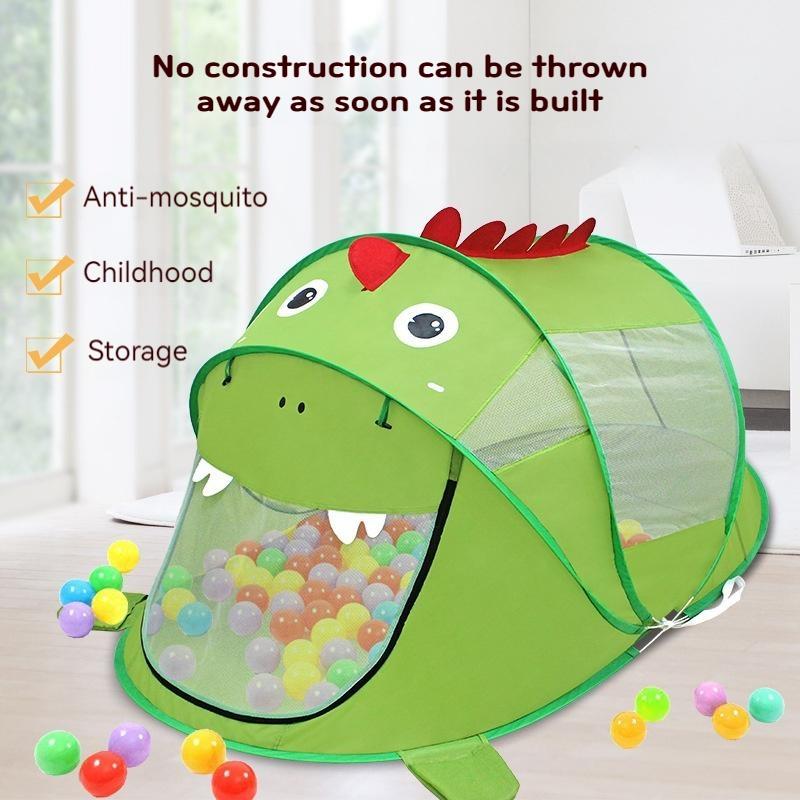 Палатка с динозавром, пляжная палатка для детей, легкая уличная игровая палатка для игры в помещении, лагерь для океанских мячей, защита от комаров, солнцезащитный крем, ветрозащитная детская