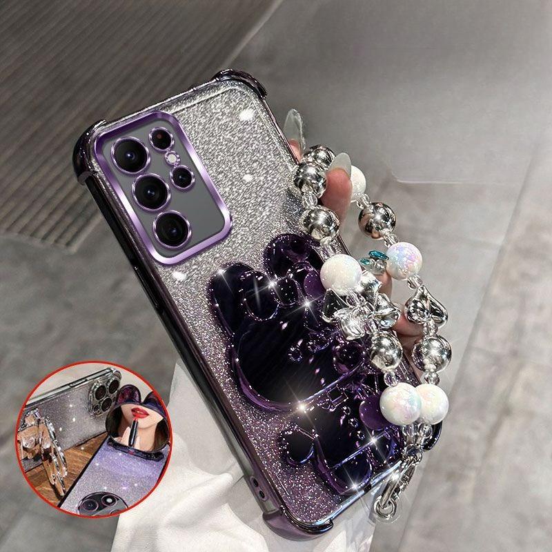 Чехол для телефона с зеркальным кронштейном в виде кролика для Samsung S25 S24 S23 S22 EDGE Ultra Plus Fe с браслетом, амортизирующий чехол с воздушными подушками на четырех углах Case & Holder&Galaxy S24 Ultra фиолетовый
Чехол для телефона с зеркальным кронштейном в виде кролика для Samsung S25 S24 S23 S22 EDGE Ultra Plus Fe с браслетом, амортизирующий чехол с воздушными подушками на четырех углах Case & Holder&Galaxy S24 Ultra фиолетовый