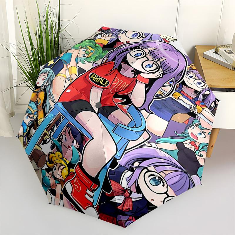 1pc Outdoor Umbrella with Arale and Anime Characters - Automatic Opening/Closing, Portable 3-Fold Design, 8-Rib Iron Frame - Perfect Gift for Fan
1pc Outdoor Umbrella with Arale and Anime Characters - Automatic Opening/Closing, Portable 3-Fold Design, 8-Rib Iron Frame - Perfect Gift for Fan