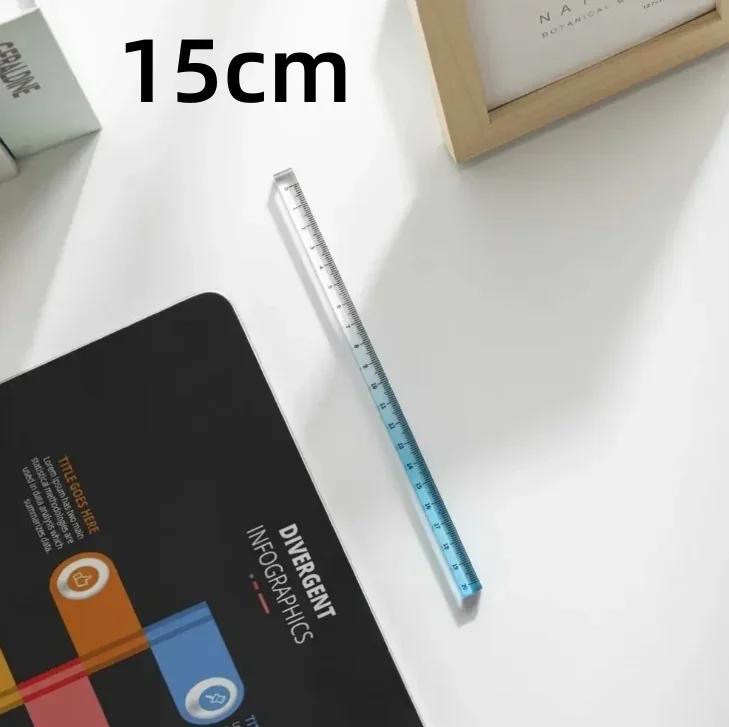 INS Style Transparent Straight Rulers 15cm 20cm 30cm Gradient Acrylic Drafting Tools for DIY Drawing Math Office Use
INS Style Transparent Straight Rulers 15cm 20cm 30cm Gradient Acrylic Drafting Tools for DIY Drawing Math Office Use