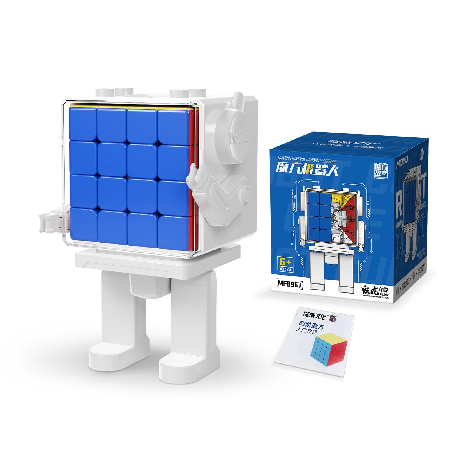 Moyu 4x4 Magnetic Cube Speed Cube Robot Shape Display 4x4 Puzzle Cube No Stickers Master Cube Gift for Speed Cubers Magnets Box, Built-in
Moyu 4x4 Magnetic Cube Speed Cube Robot Shape Display 4x4 Puzzle Cube No Stickers Master Cube Gift for Speed Cubers Magnets Box, Built-in