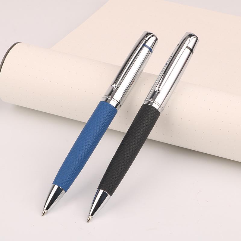 Rotating Metal Ballpoint Pen PU Leather Business Advertising Gift Oil Pen Stationery, Student Pens, Office and Business Pens Bullet 1.0
Rotating Metal Ballpoint Pen PU Leather Business Advertising Gift Oil Pen Stationery, Student Pens, Office and Business Pens Bullet 1.0