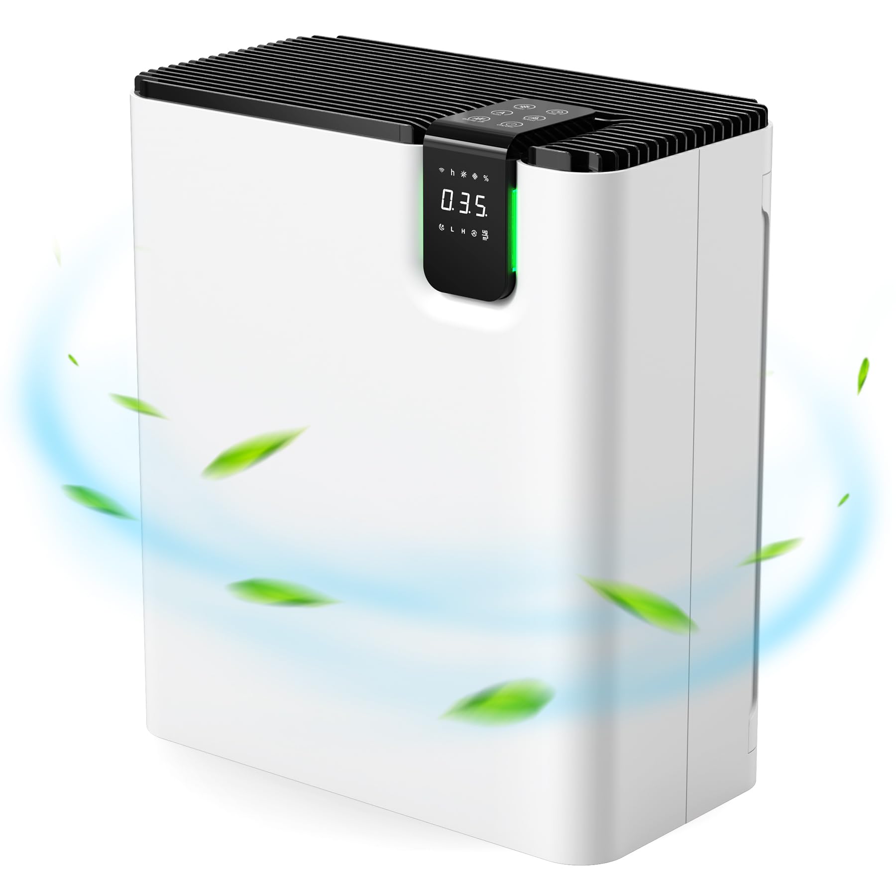 BREEZOME Air совместим с 50 татами, мощный, для домашних животных, 3 уровня объема воздуха, автоматический таймер качества воздуха, автоматический электростатический фильтр HEPA, сменный, мощный
BREEZOME Air совместим с 50 татами, мощный, для домашних животных, 3 уровня объема воздуха, автоматический таймер качества воздуха, автоматический электростатический фильтр HEPA, сменный, мощный