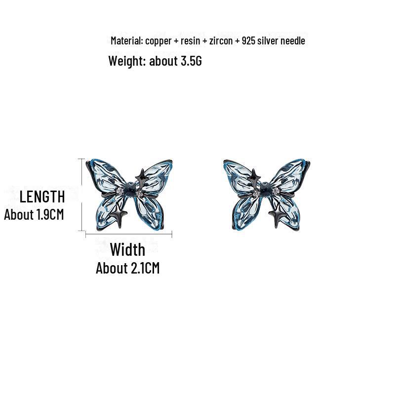 Korean Blue Butterfly Series 925 Silver Earrings: 2024 Trendy Fashion for Women
Korean Blue Butterfly Series 925 Silver Earrings: 2024 Trendy Fashion for Women