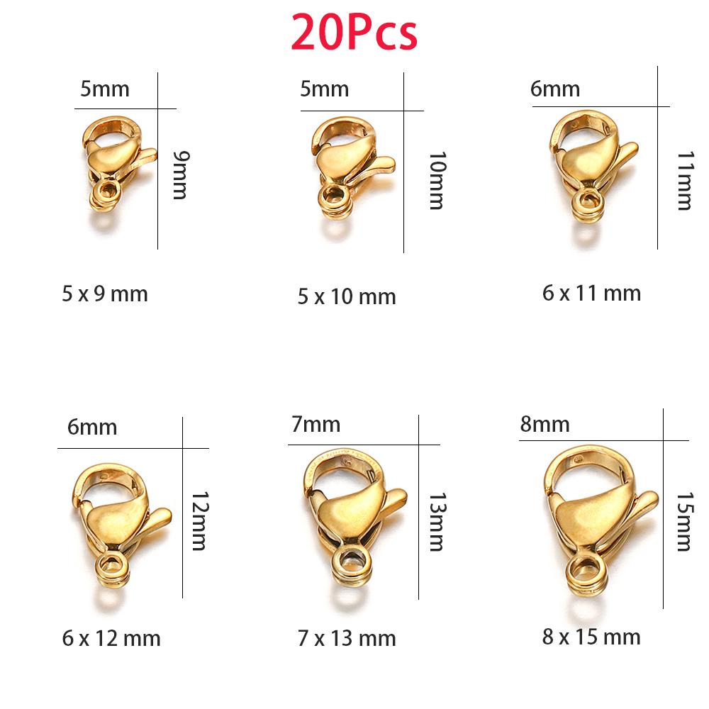10-30Pcs Stainless Steel Gold Plated Lobster Clasp Claw Clasps For Bracelet Necklace Chain Diy Jewelry Making Findings 2030 6 x 12mm
10-30Pcs Stainless Steel Gold Plated Lobster Clasp Claw Clasps For Bracelet Necklace Chain Diy Jewelry Making Findings 2030 6 x 12mm