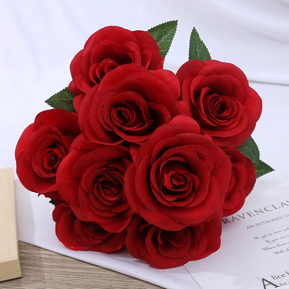 9 Head Real Happy Flower Mini 10 Colors Natural Silk Rose Flowers Photography Photo Gift Press Mini Wedding Table Flower червоний
9 Head Real Happy Flower Mini 10 Colors Natural Silk Rose Flowers Photography Photo Gift Press Mini Wedding Table Flower червоний