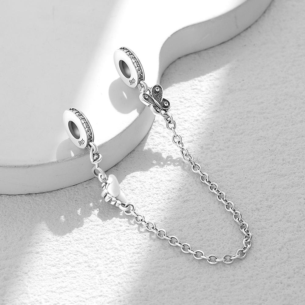 New DIY Love Heart Forever Family Safety Chain Fit Women Bracelet Accessory Star Clip Bead Flower Charm Gift 925 Silver
New DIY Love Heart Forever Family Safety Chain Fit Women Bracelet Accessory Star Clip Bead Flower Charm Gift 925 Silver